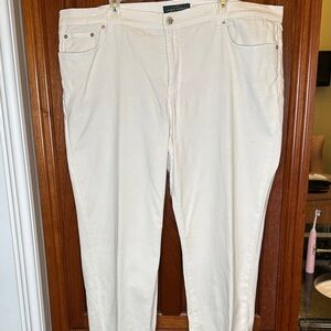 Lauren Ralph Lauren Women's Off-White Straight Leg Jeans